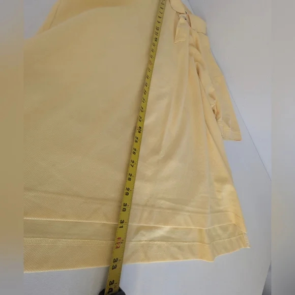 Tommy Hilfiger Mens XL Color Yellow Short Sleeve With Logo Polo Shirt - Picture 7 of 9